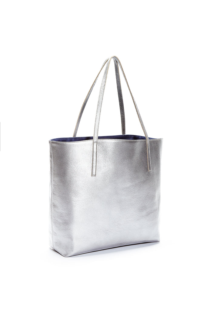 Neiman Marcus, Bags, Neiman Marcus Tote Shoulder Bag Open Top Faux  Leather Purse Milky Blue