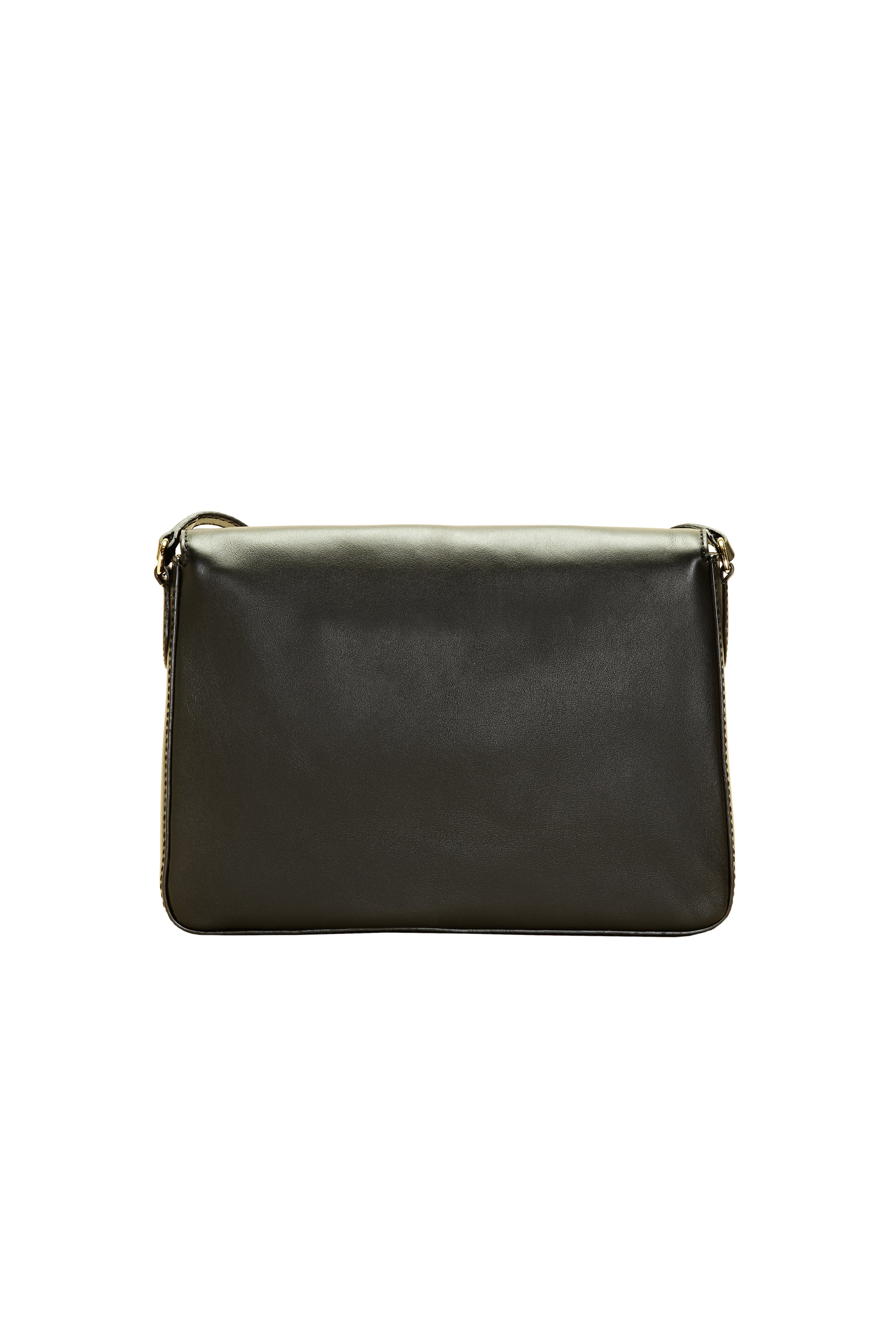 VEDA Black leather Crossbody bag with 2024 Silver hardware